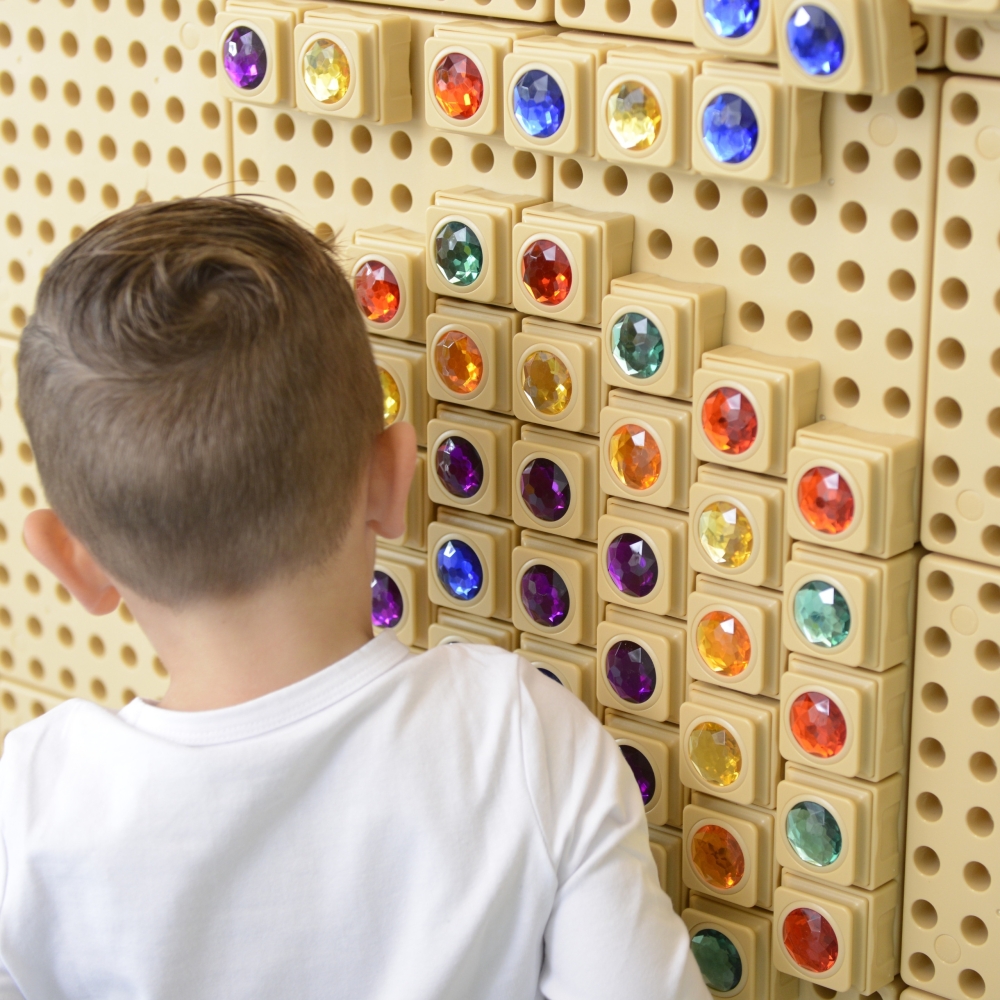 Spalvoti akrilo deimantai MASTERKIDZ STEM mokslo lentai, 72 vnt-Žaislai, Lavinamieji žaislai, Veiklos centrai-e-vaikas