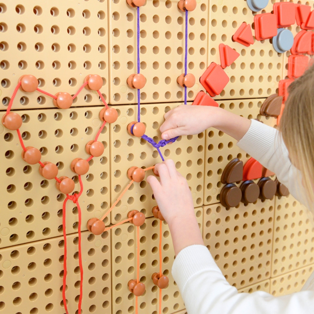 Segtukų ir virvelių rinkinys MASTERKIDZ - STEM mokslo ir kūrybos lentai-Žaislai, Lavinamieji žaislai, Veiklos centrai-e-vaikas