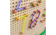 MASTERKIDZ Zestaw Kołeczki i Sznurki - Do Tablicy Naukowo-Kreatywnej STEM