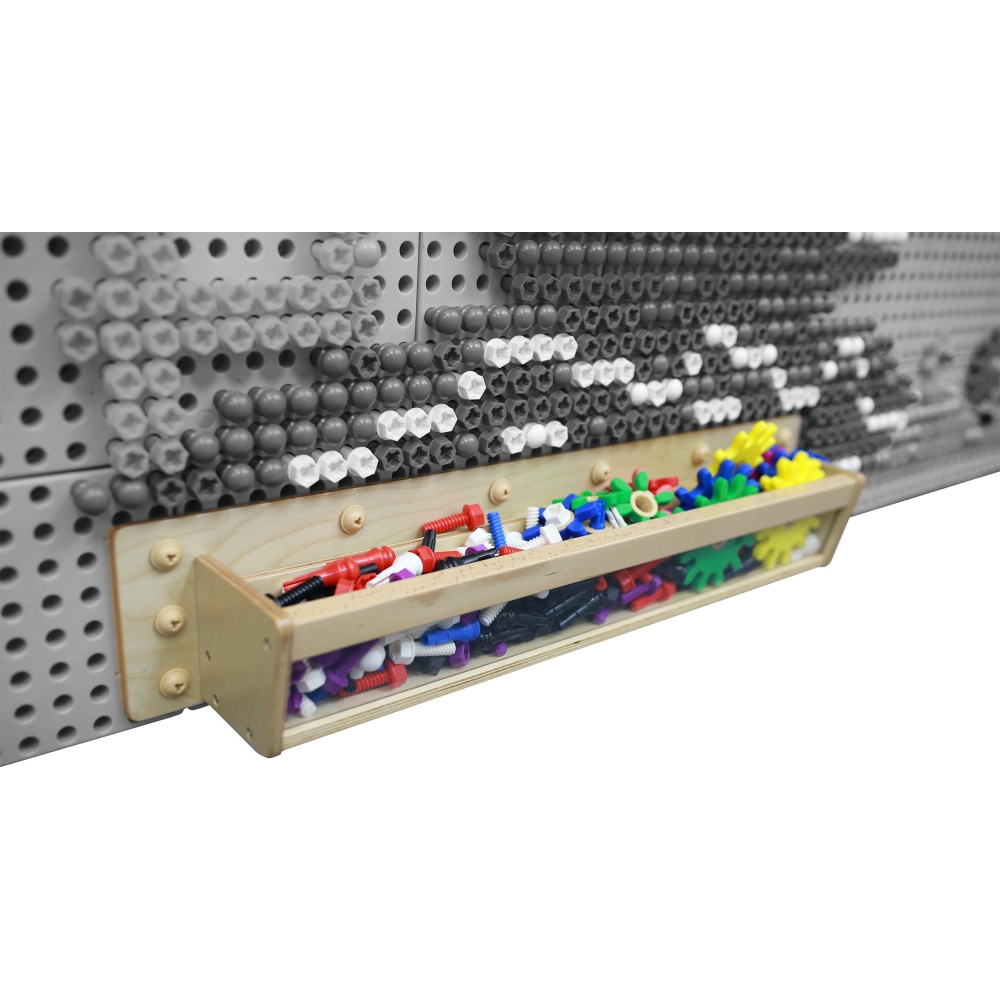 Medinė dėžė su permatoma sienele MASTERKIDZ, 80 cm, skirta STEM mokslo ir kūrybiškumo lentoms-Žaislai, Lavinamieji žaislai, Veik
