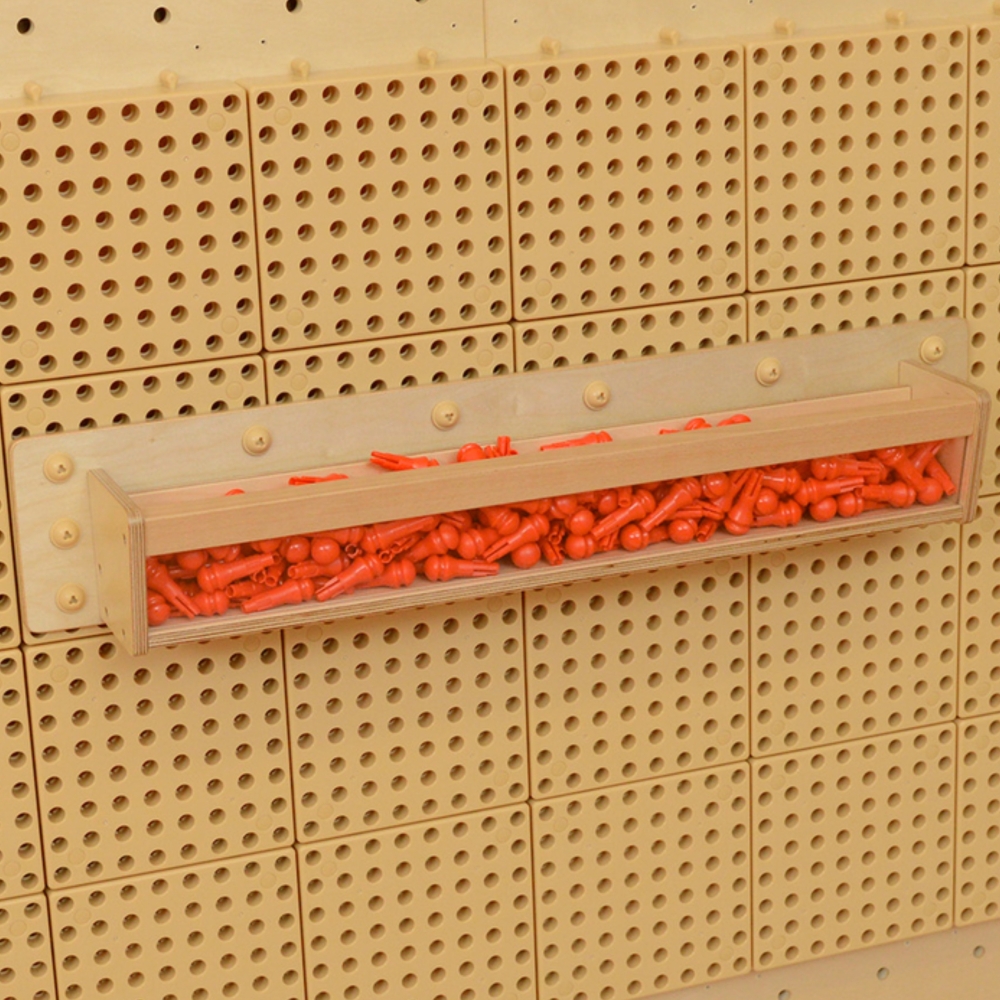 Medinė dėžė su permatoma sienele MASTERKIDZ, 80 cm, skirta STEM mokslo ir kūrybiškumo lentoms-Žaislai, Lavinamieji žaislai, Veik