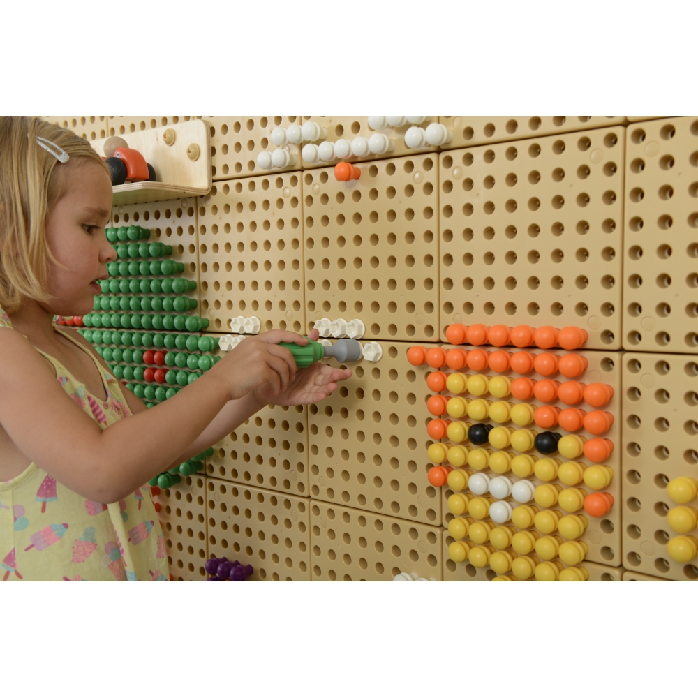 MASTERKIDZ Zestaw Narzędzia Z Wkrętarką 8 Elementów Do Tablicy Naukowo-Kreatywnej STEM