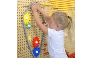 Koła Zębate Zbuduj Własny Mechanizm - Tablica Naukowo-Kreatywna Masterkidz STEM					