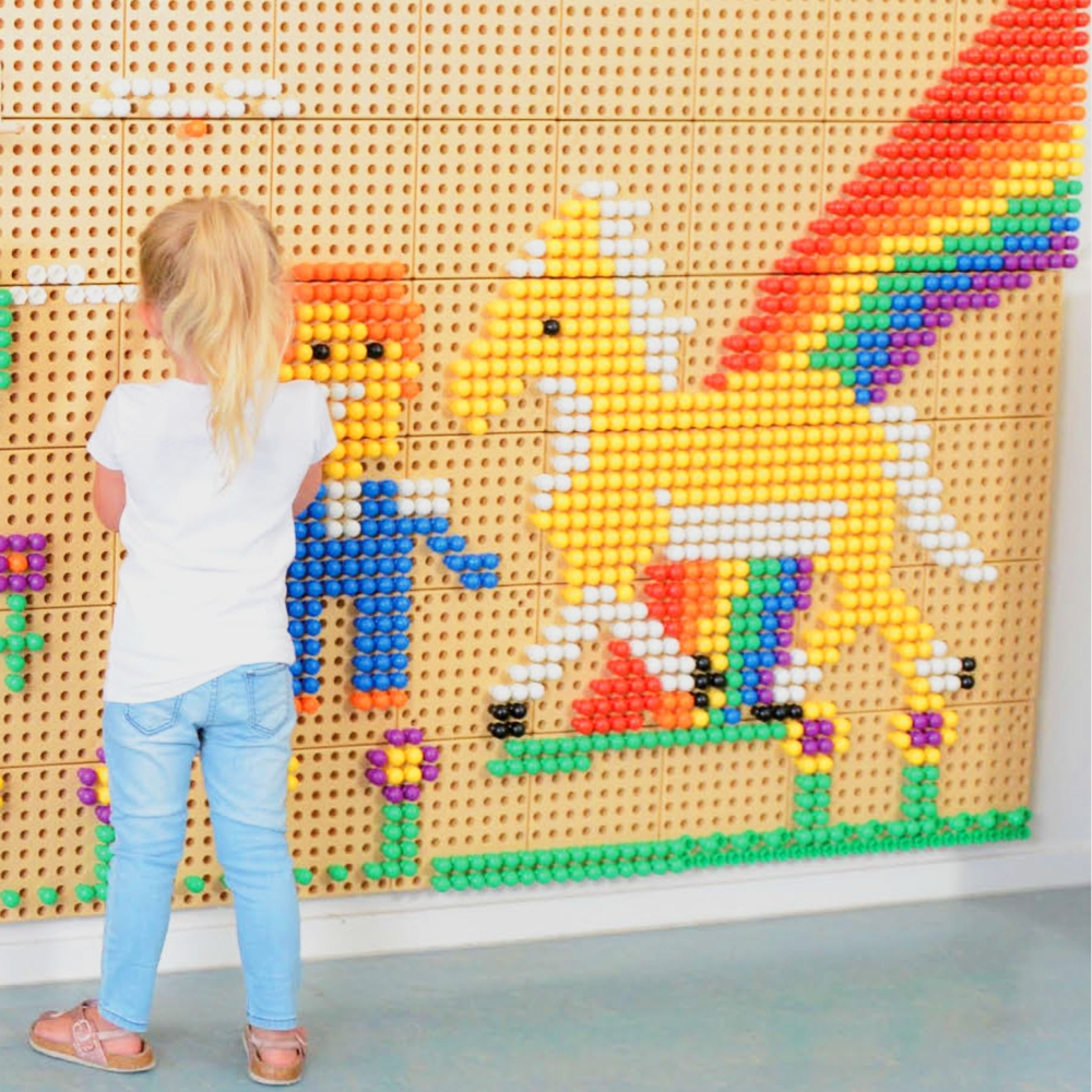 Baltosios lentos smeigtukai MASTERKIDZ 512 vnt 6 spalvų-Žaislai, Lavinamieji žaislai, Veiklos centrai-e-vaikas