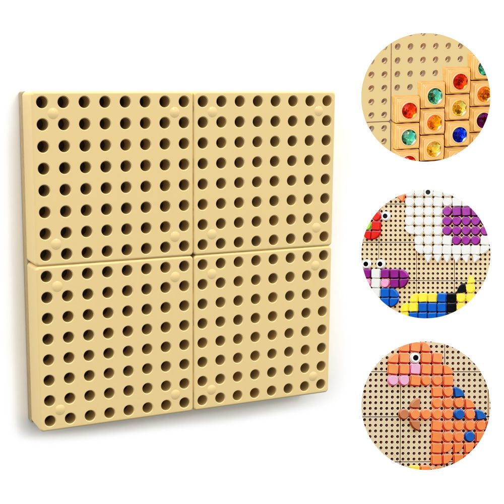 Mokomoji sieninė lenta MASTERKIDZ Creative Science STEM + tvirtinimo plokštė 40 x 40 (cm)