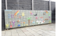 MASTERKIDZ Panel Ścienny Tablica Naukowa Kreatywna STEM Tablica na zewnątrz Outdoor + Panel Monatażowy 120x80cm