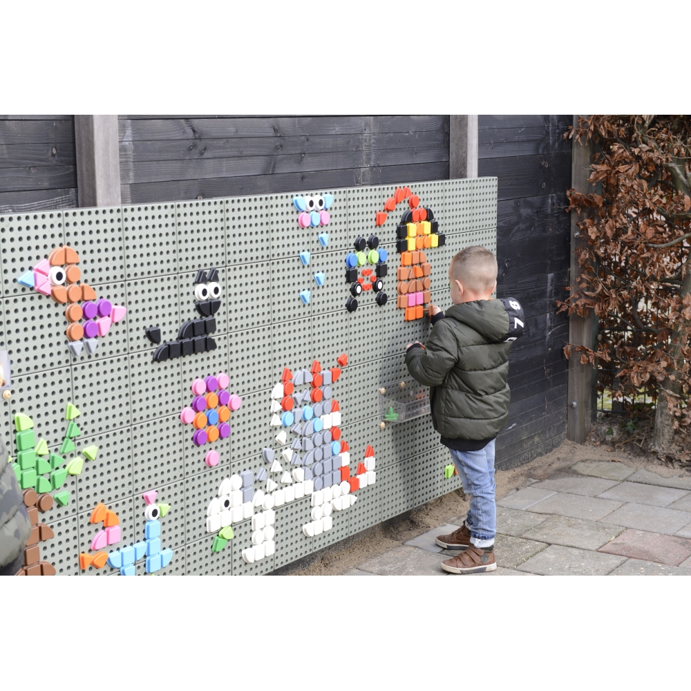 Geometrinių figūrų rinkinys MASTERKIDZ 64vnt., skirtas STEM lentai