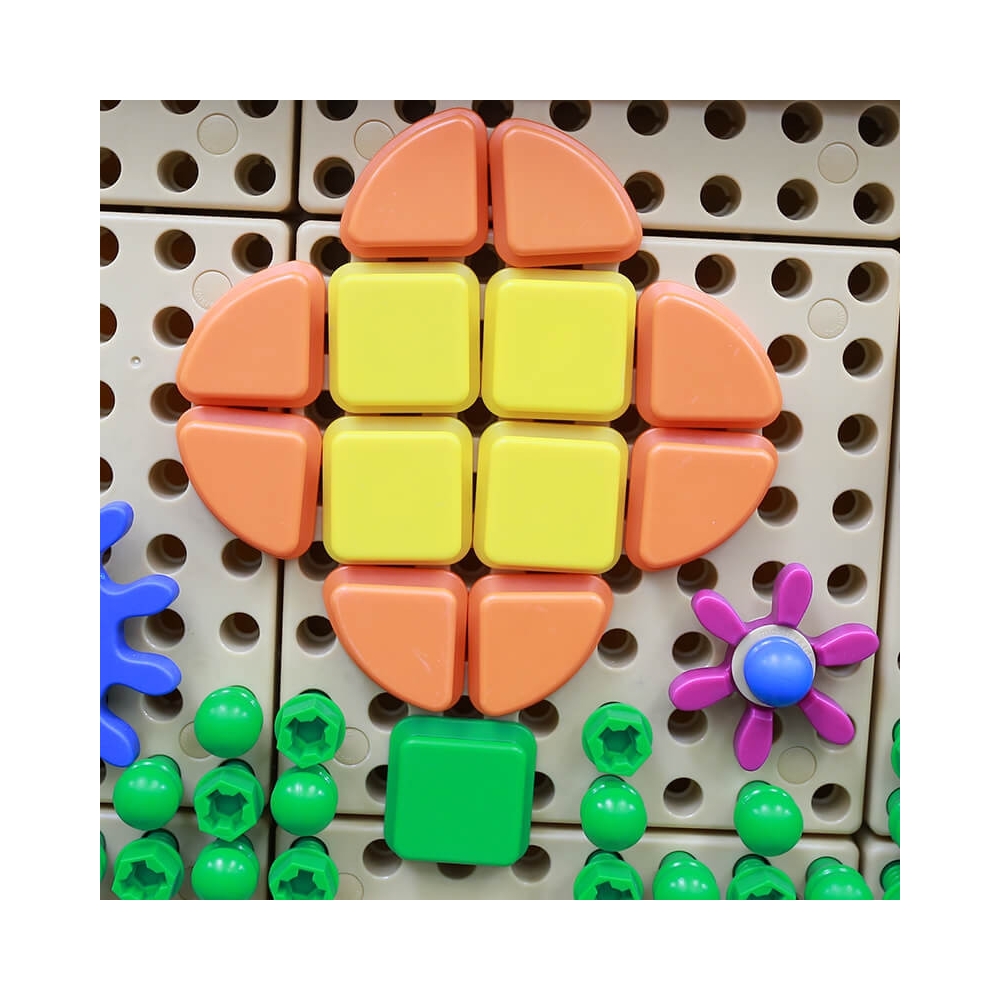 Geometrinių figūrų rinkinys MASTERKIDZ 64vnt, skirtas STEM lentai-Žaislai, Lavinamieji žaislai, Veiklos centrai-e-vaikas