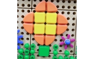 Geometrinių figūrų rinkinys MASTERKIDZ 64vnt, skirtas STEM lentai-Žaislai, Lavinamieji žaislai, Veiklos centrai-e-vaikas