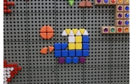 MASTERKIDZ Zestaw Kołeczki w kształcie figur geometrycznych 64szt do tablic STEM