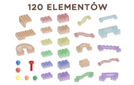 MASTERKIDZ Zestaw Konstrukcyjny Tor dla Piłek Tablica STEM 120elementów