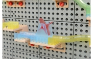 Konstruktoriaus rinkinys MASTERKIDZ Kamuoliukų takelis STEM lenta 120 el.