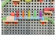 Konstruktoriaus rinkinys MASTERKIDZ Kamuoliukų takelis STEM lenta 120 el.