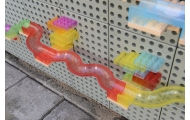 Kamuoliukų bėgimo trasos konstruktoriaus rinkinys MASTERKIDZ STEM lentai 209 el.