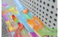 Konstruktoriaus rinkinys MASTERKIDZ Kamuoliukų takelis STEM lenta 440 el.