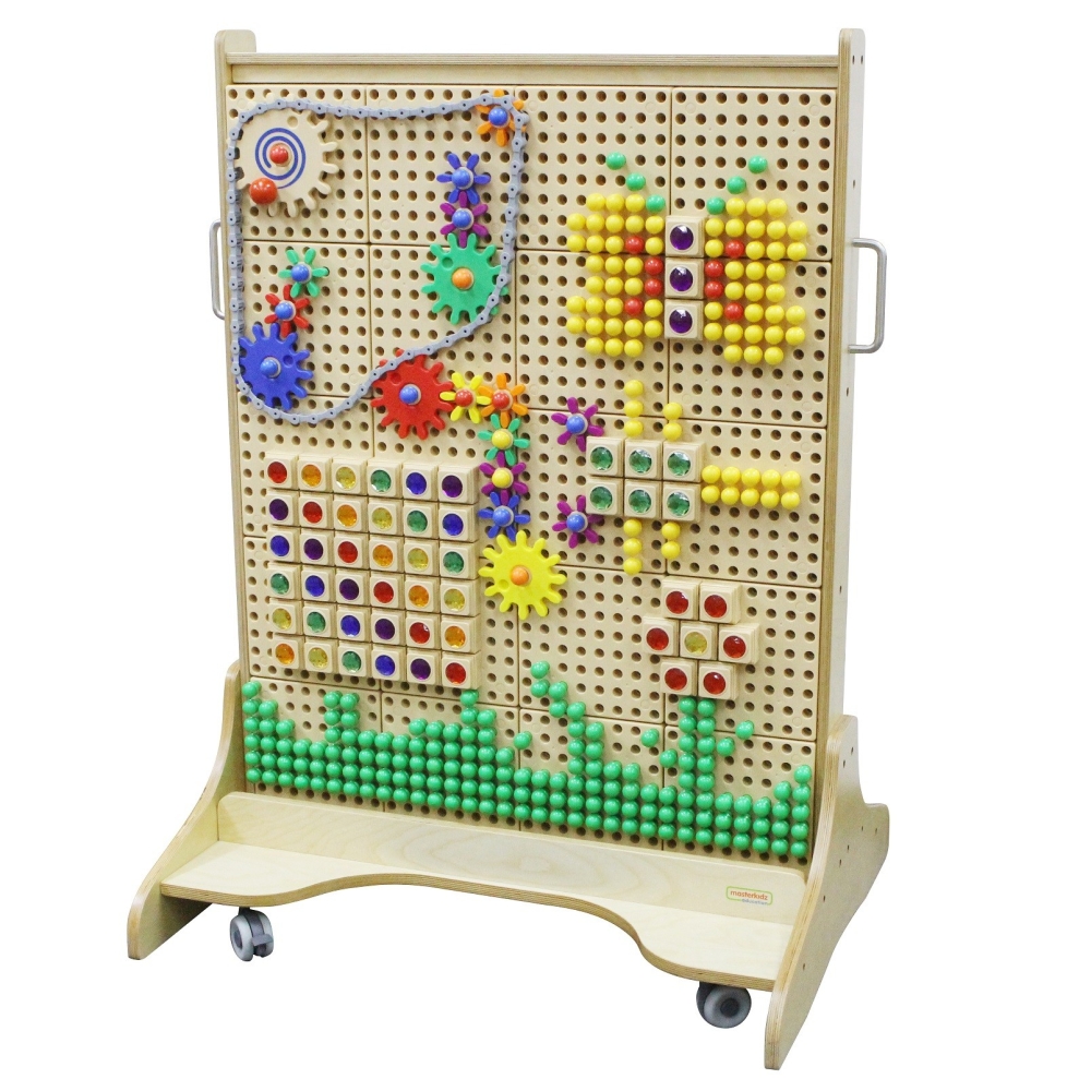 Medinė STEM MASTERKIDZ lenta laisvai pastatoma-Žaislai, Lavinamieji žaislai, Veiklos centrai-e-vaikas