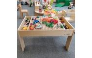 MASTERKIDZ Drewniany Stół Edukacyjny +AKCESORIA STEM WALL					