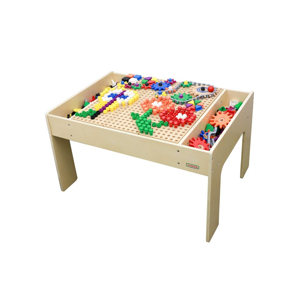 MASTERKIDZ medinis mokomasis stalas + STEM SIENOS PRIEDAI