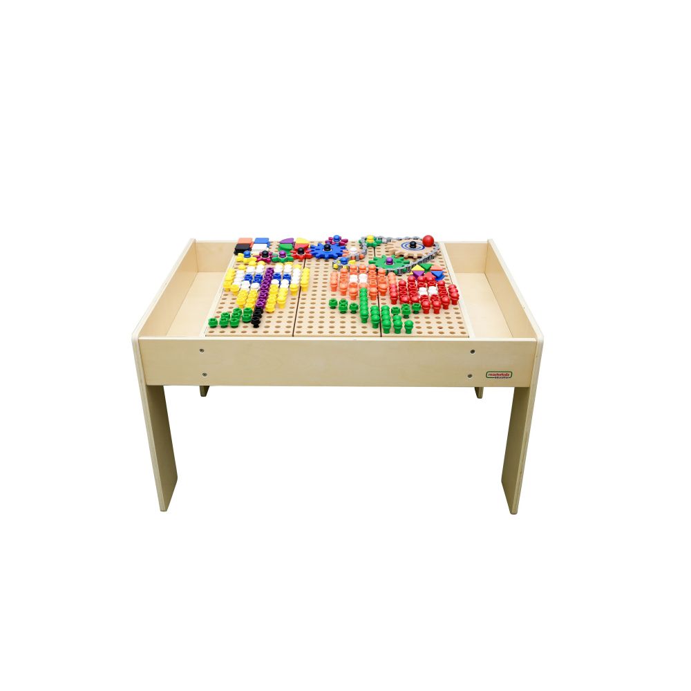 MASTERKIDZ medinis mokomasis stalas + STEM SIENOS PRIEDAI