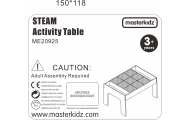 MASTERKIDZ Drewniany Stół Edukacyjny +AKCESORIA STEM WALL					