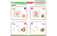 MASTERKIDZ Drewniany Stół Edukacyjny + AKCESORIA STEM WALL + 135 Klocków
