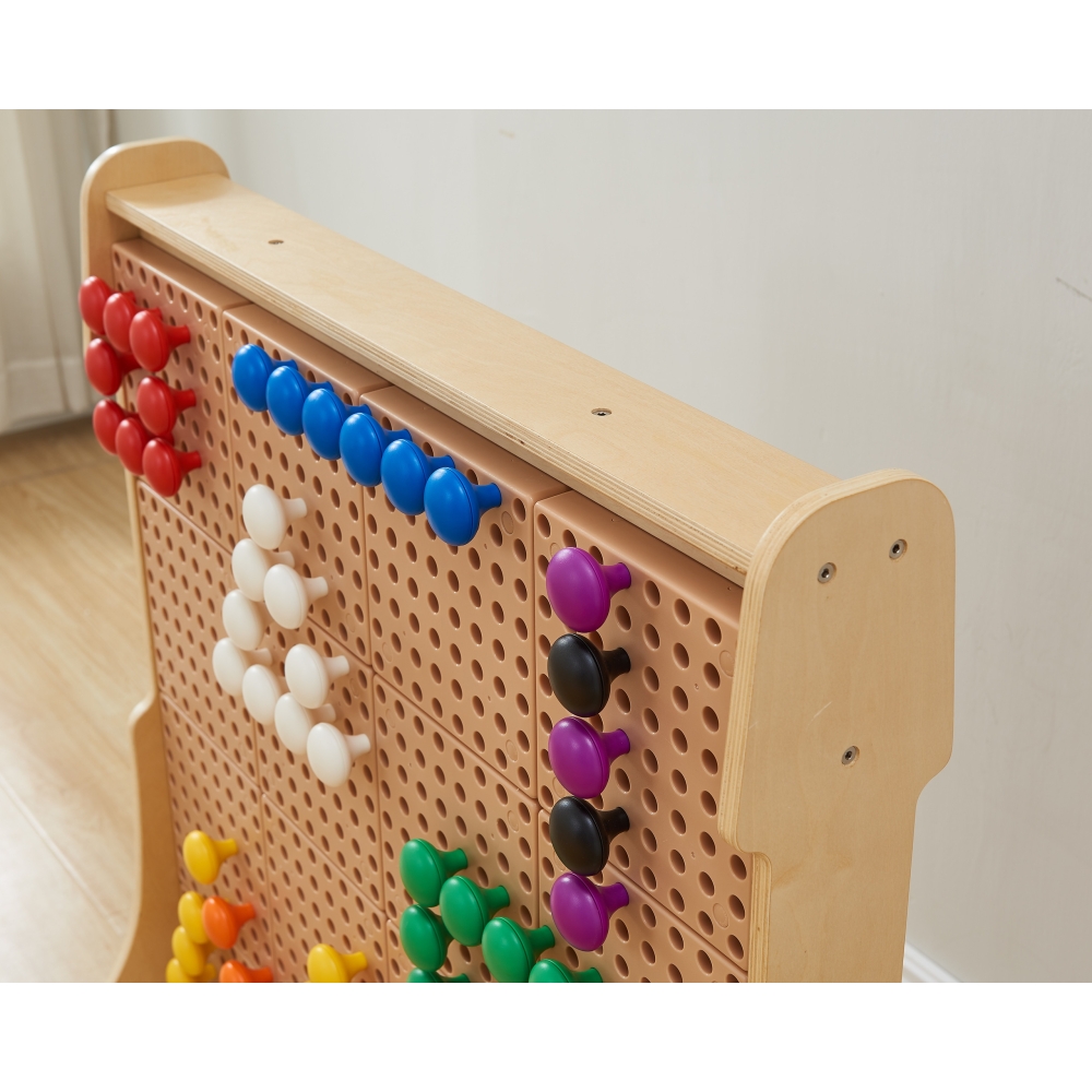 Spalvoti smeigtukai Jumbo Doodles MASTERKIDZ STEM lentoms 128 vnt - 8 spalvos-Žaislai, Lavinamieji žaislai, Veiklos centrai-e-va