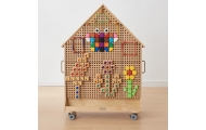 MASTERKIDZ Wooden STEM Board Freestanding XXL in the Shape of a House