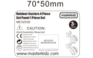 MASTERKIDZ Freestanding STEM Board Wheels 4 pcs.