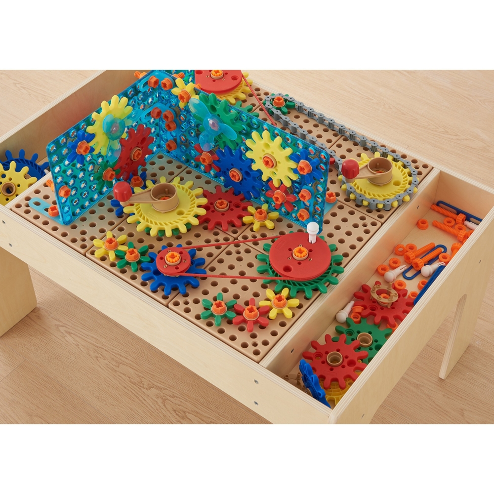 Spalvingų MASTERKIDZ priedų rinkinys Mixed Gears for STEM Wall Panels 198 el.