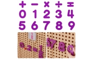 Skaičių ir ženklų rinkinys STEM sieninėms plokštėms MASTERKIDZ, skirtas mokytis skaičiavimo ir matematikos 82 el.