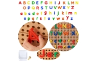 MASTERKIDZ Alfabet Zestaw Liter (Dużych i Małych) do Paneli Ściennych STEM 122 el.
