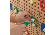 Geometrinių formų blokų rinkinys STEM sieninėms plokštėms MASTERKIDZ 260 el.