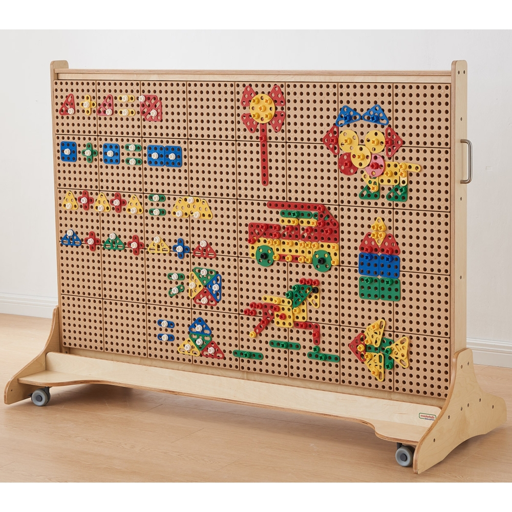 Geometrinių formų blokų rinkinys STEM sieninėms plokštėms MASTERKIDZ 260 el.
