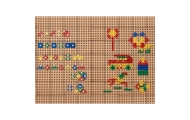 Geometrinių formų blokų rinkinys STEM sieninėms plokštėms MASTERKIDZ 260 el.
