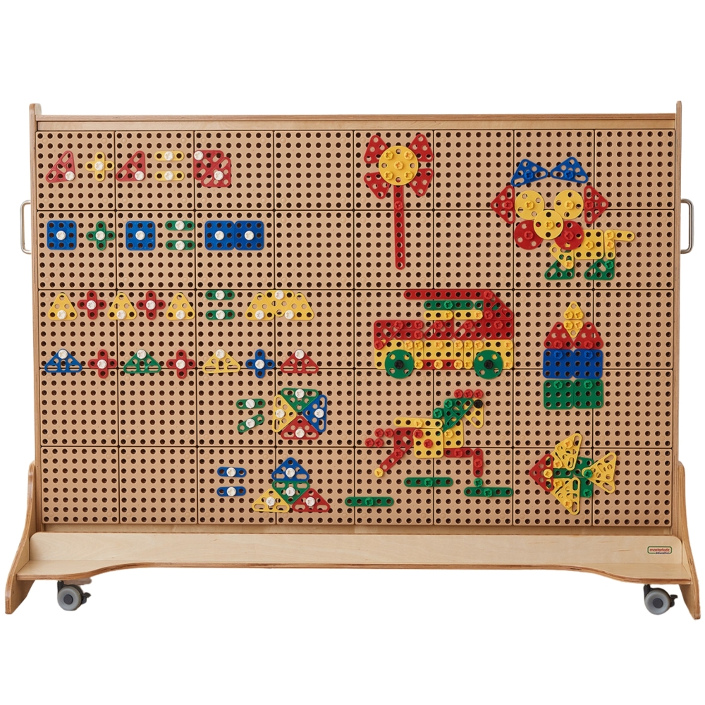 Geometrinių formų blokų rinkinys STEM sieninėms plokštėms MASTERKIDZ 260 el.