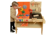Medinės dirbtuvės MASTERKIDZ XXL Montessori STEM su įrankiais-Žaislai, Lavinamieji žaislai, Veiklos centrai-e-vaikas
