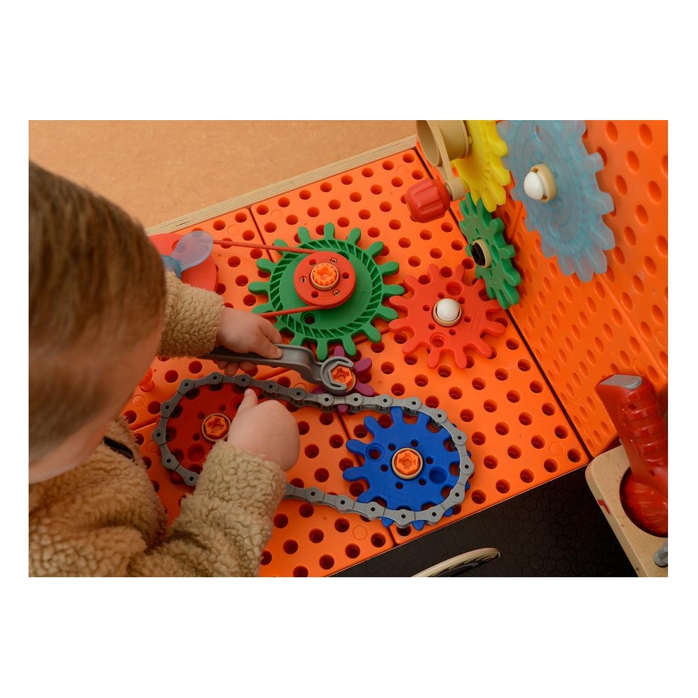 MASTERKIDZ Drewniany Warsztat XXL Montessori STEM z Narzędziami