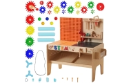 MASTERKIDZ Drewniany Warsztat XXL Montessori STEM z Narzędziami + Akcesoria