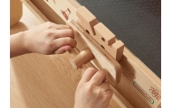 MASTERKIDZ Drewniany Warsztat XXL Montessori STEM z Narzędziami + Akcesoria