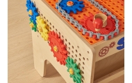 MASTERKIDZ Drewniany Warsztat XXL Montessori STEM z Narzędziami + Akcesoria