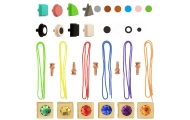 MASTERKIDZ Wooden STEM Board Freestanding XXL in the Shape of a House + Accessories