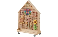 MASTERKIDZ Wooden STEM Board Freestanding XXL in the Shape of a House + Accessories