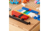 Statybinių kaladėlių rinkinys MASTERKIDZ STEM 135 el. su plokščių perdanga 4 vnt.