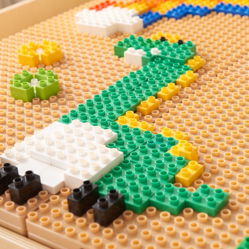 Statybinių kaladėlių rinkinys MASTERKIDZ STEM 135 el. su plokščių perdanga 4 vnt.
