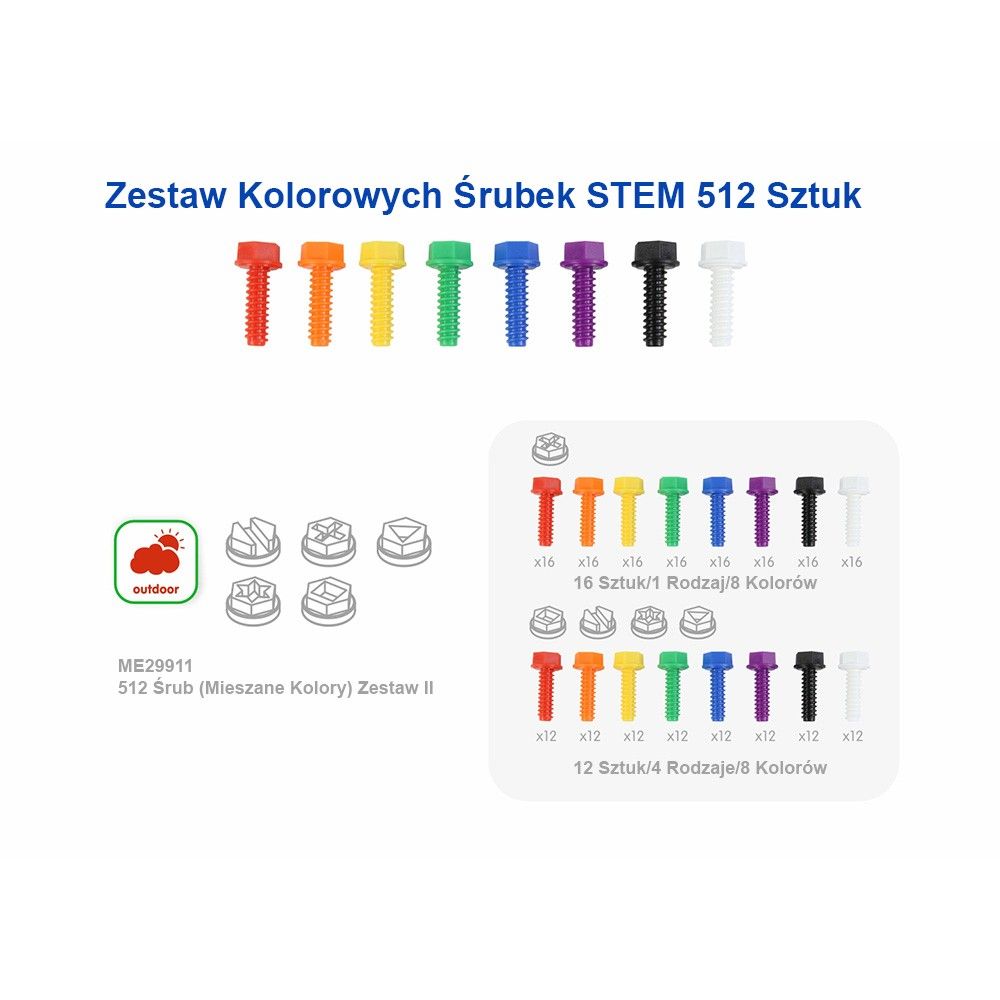 Montavimo plokštės MASTERKIDZ STEM + priedai, XXL rinkinys