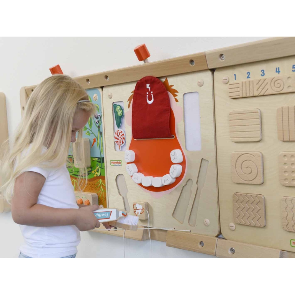 Sensorinė sieninė lenta - Burnos higiena Flex MASTERKIDZ Montessori