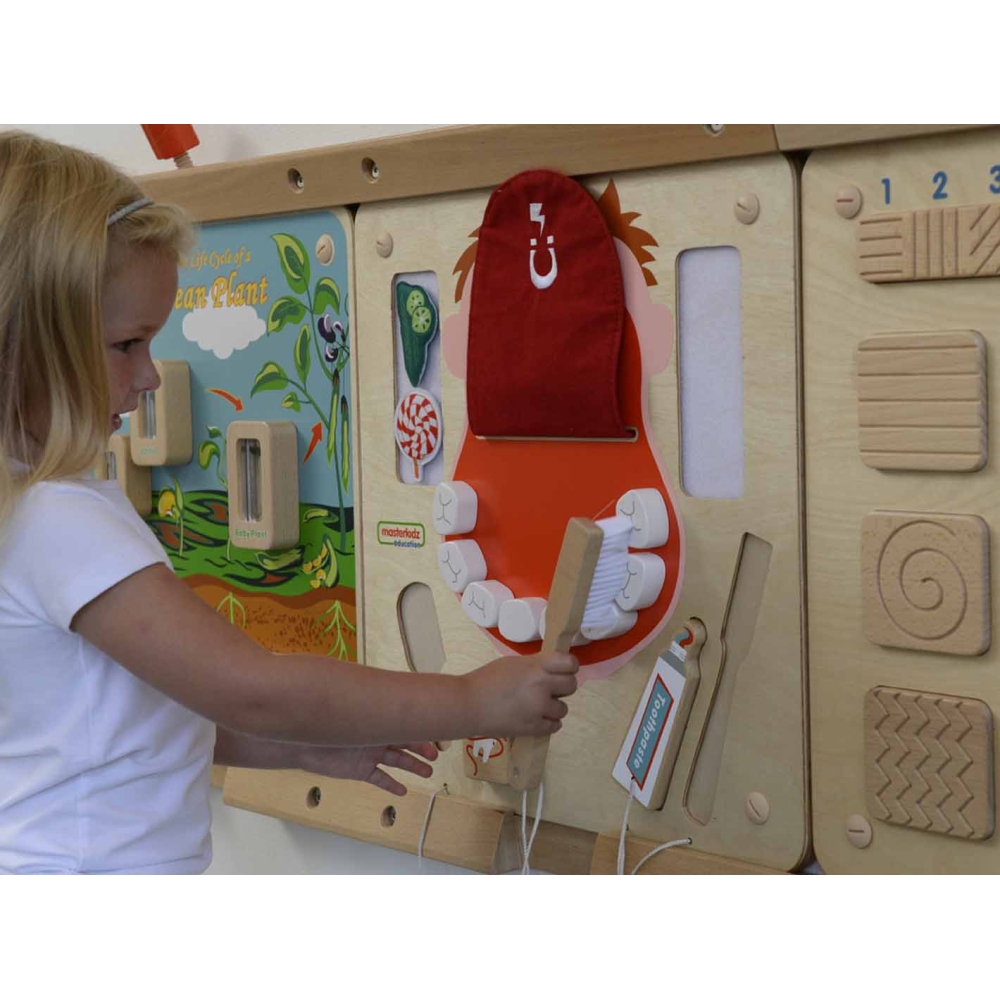 Sensorinė sieninė lenta - Burnos higiena Flex MASTERKIDZ Montessori