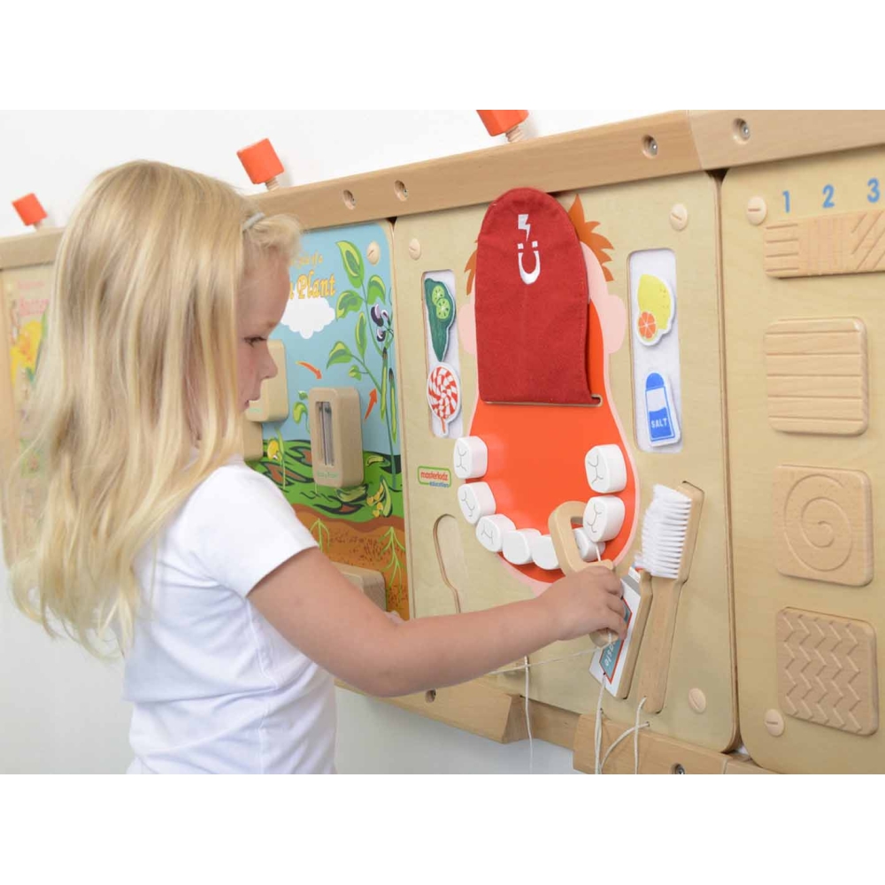 Sensorinė sieninė lenta - Burnos higiena Flex MASTERKIDZ Montessori