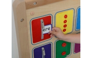 Sieninė lenta MASTERKIDZ Atidarymo ir uždarymo užtrauktukai Mygtukai Montessori-Žaislai, Lavinamieji žaislai, Veiklos centrai-e-