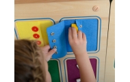 Sieninė lenta MASTERKIDZ Atidarymo ir uždarymo užtrauktukai Mygtukai Montessori-Žaislai, Lavinamieji žaislai, Veiklos centrai-e-